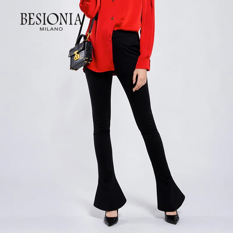 BESIONIA SS22 Casual Pants Women's Black-1