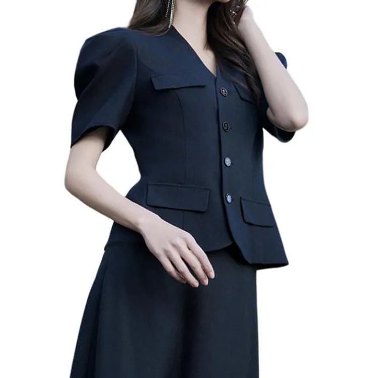 BESIONIA SS25 Casual Long Skirts Women's Black-5