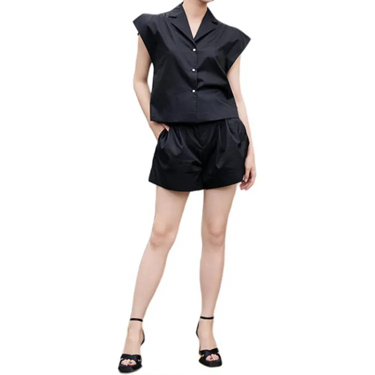 BESIONIA SS25 Casual Shorts Women's Black-3