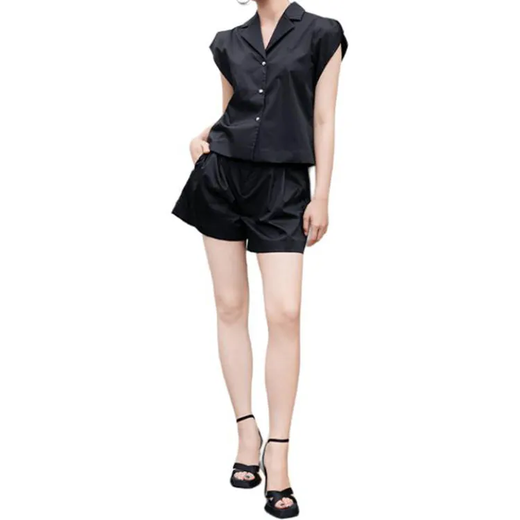 BESIONIA SS25 Casual Shorts Women's Black-4