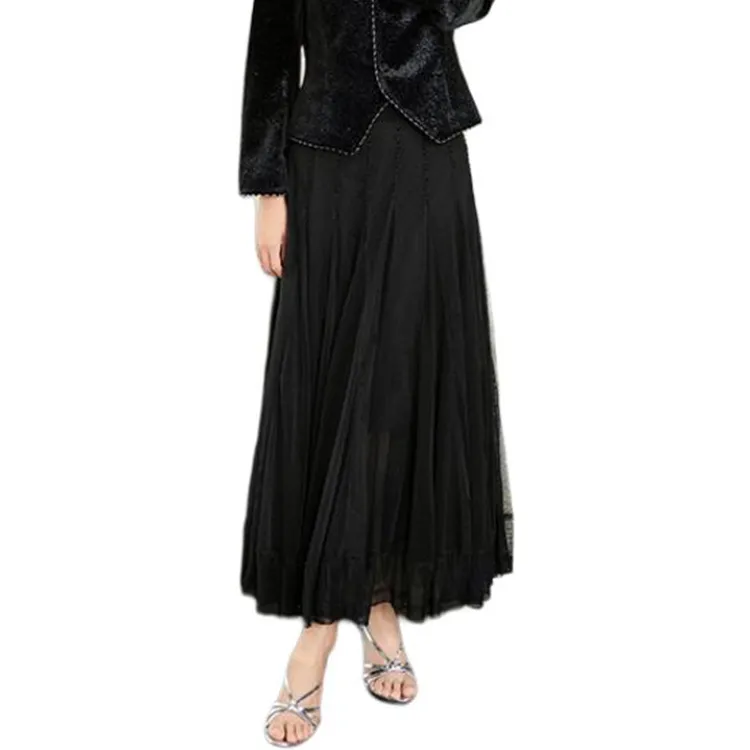 BESIONIA SS25 Casual Long Skirts Women's Black-2