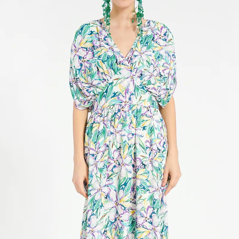 BESIONIA SS24 Short Sleeved Dress Women's Green-2