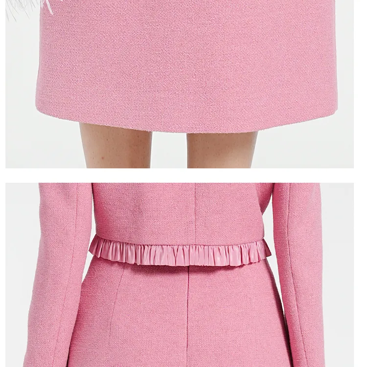 BESIONIA SS24 Casual Long Skirts Women's Pink-5