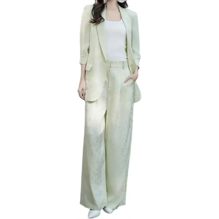 BESIONIA SS25 Casual Pants Women's Light Green-1