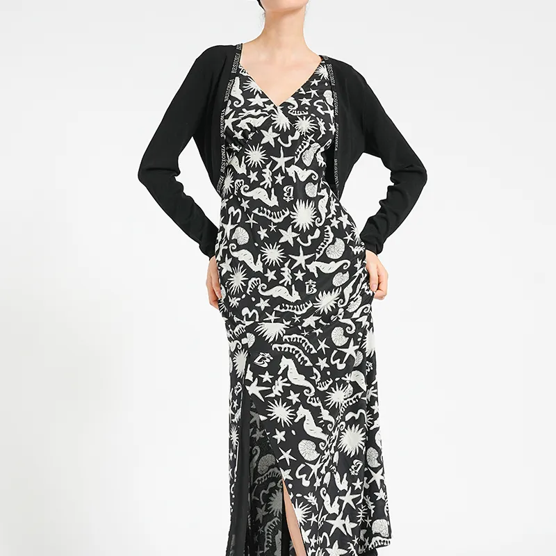 BESIONIA SS24 Sleeveless Dress Women's Black White-1