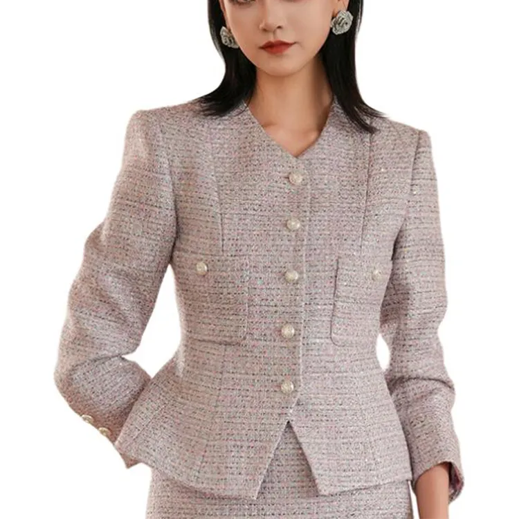 BESIONIA FW24 Jackets Coats Women's Light Purple-1
