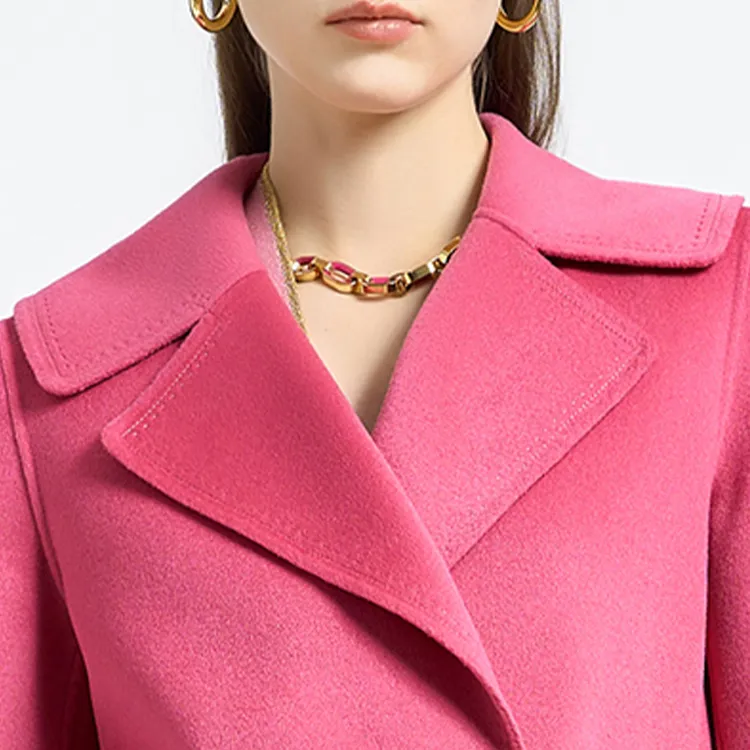 BESIONIA FW23 Coats Women's Pink-5