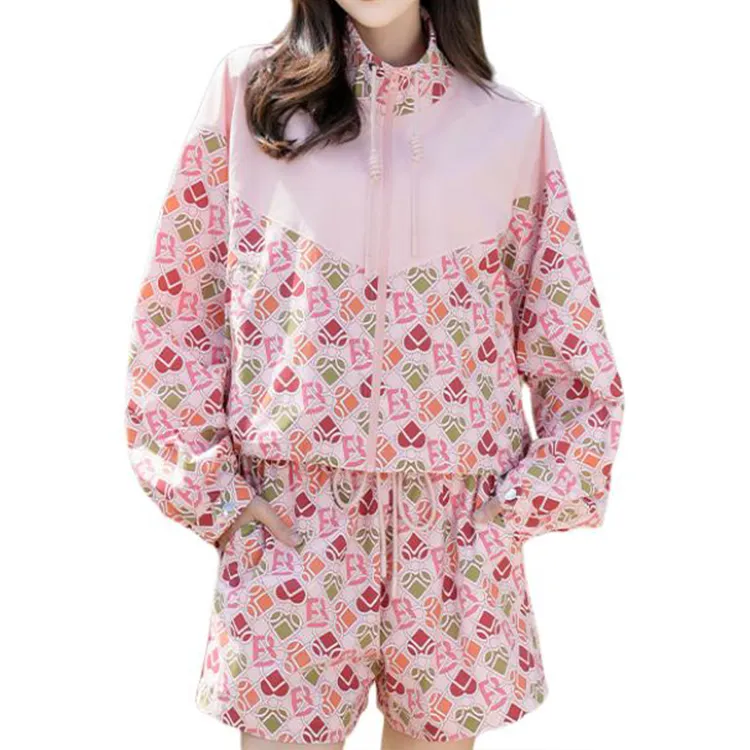 BESIONIA SS25 Cropped Coats Women's Pink-1
