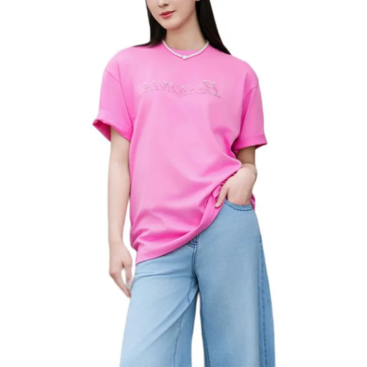 BESIONIA T Shirt Women's Rose Red-2