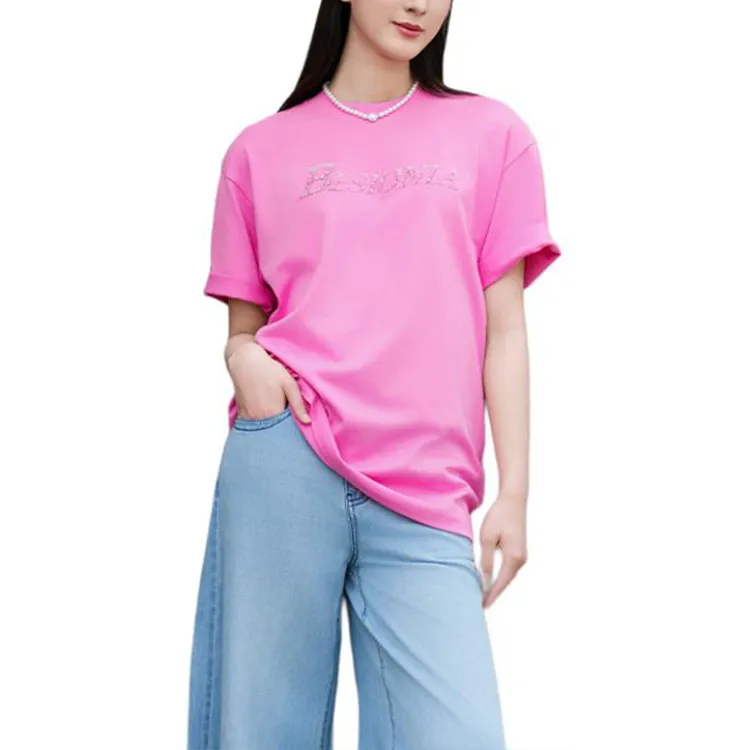 BESIONIA T Shirt Women's Rose Red-3