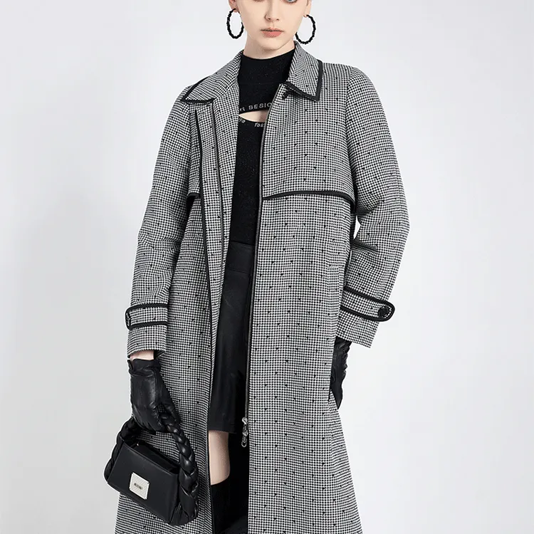 BESIONIA FW23 Trench Coat Women's Gray-5