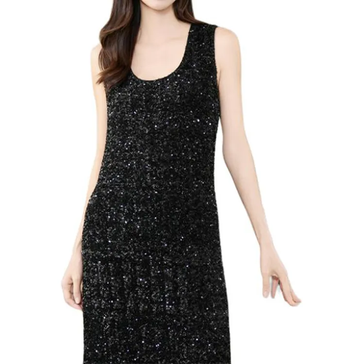 BESIONIA SS25 Sleeveless Dress Women's Black-3