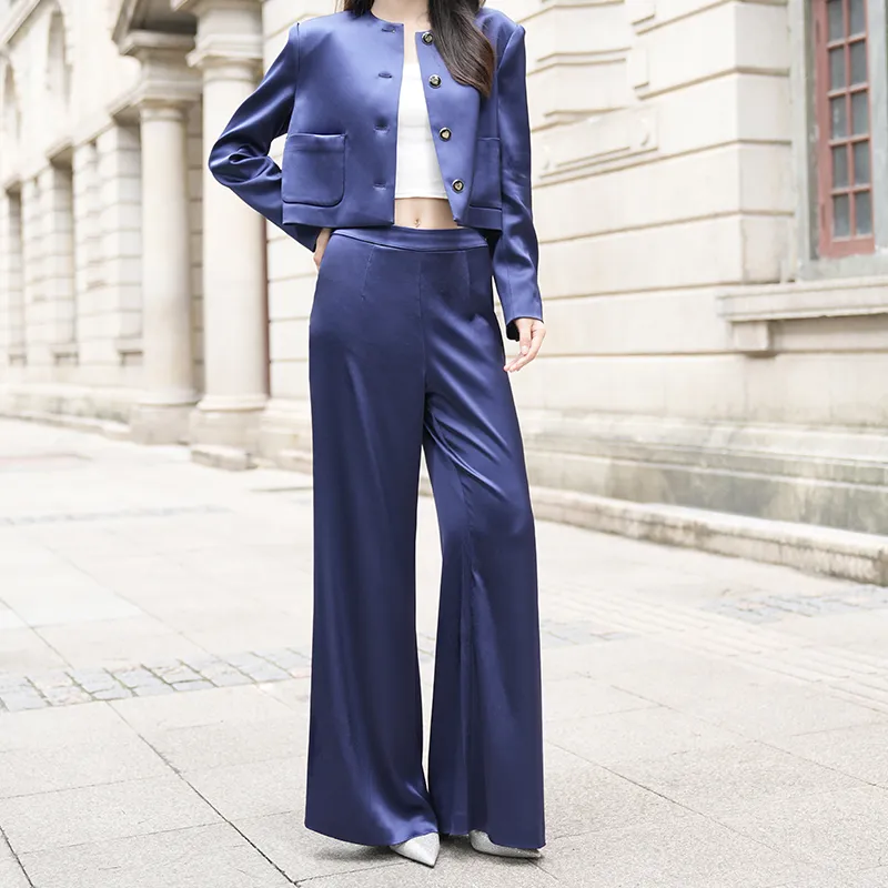 BESIONIA SS24 Casual Pants Women's Royal Blue-1