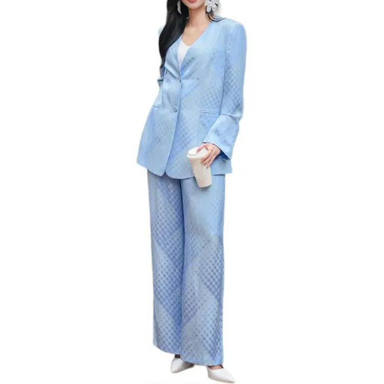 BESIONIA SS25 Casual Pants Women's Blue-1