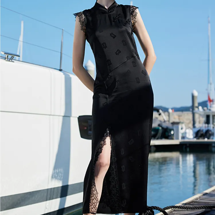 BESIONIA SS24 Sleeveless Dress Women's Black-2