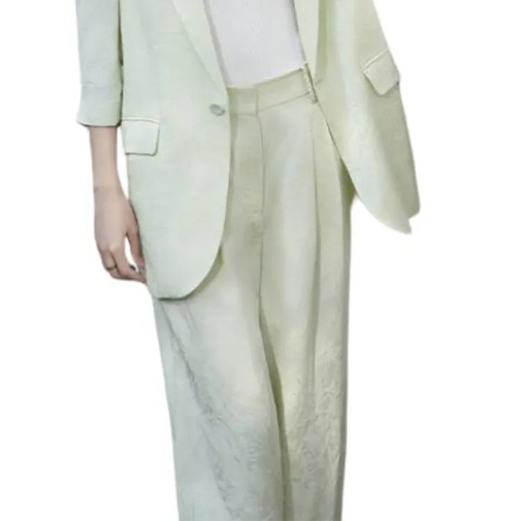 BESIONIA SS25 Casual Pants Women's Light Green-4