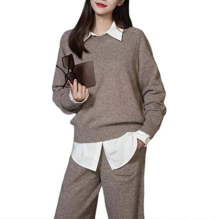 BESIONIA FW24 Casual Pants Women's Camel-4