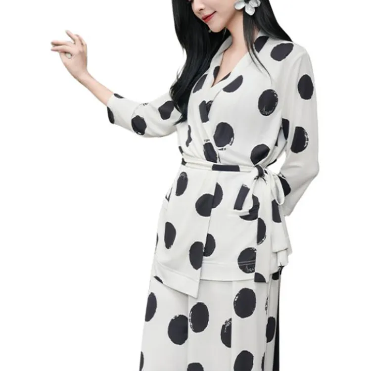 BESIONIA SS25 Shirt Women's White Pattern-4