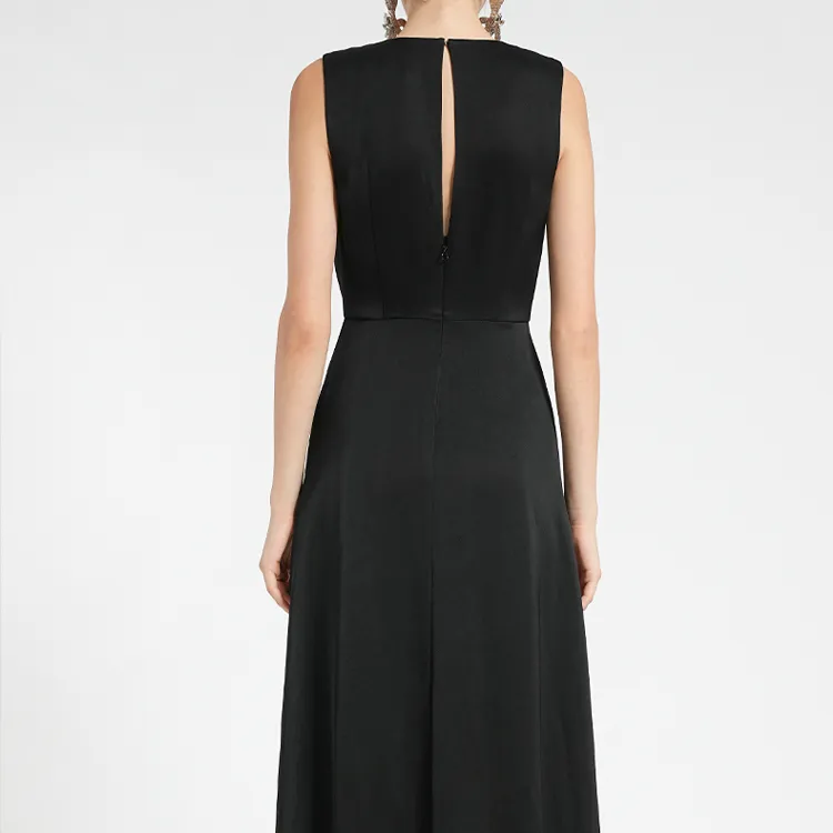 BESIONIA SS24 Sleeveless Dress Women's Black-4