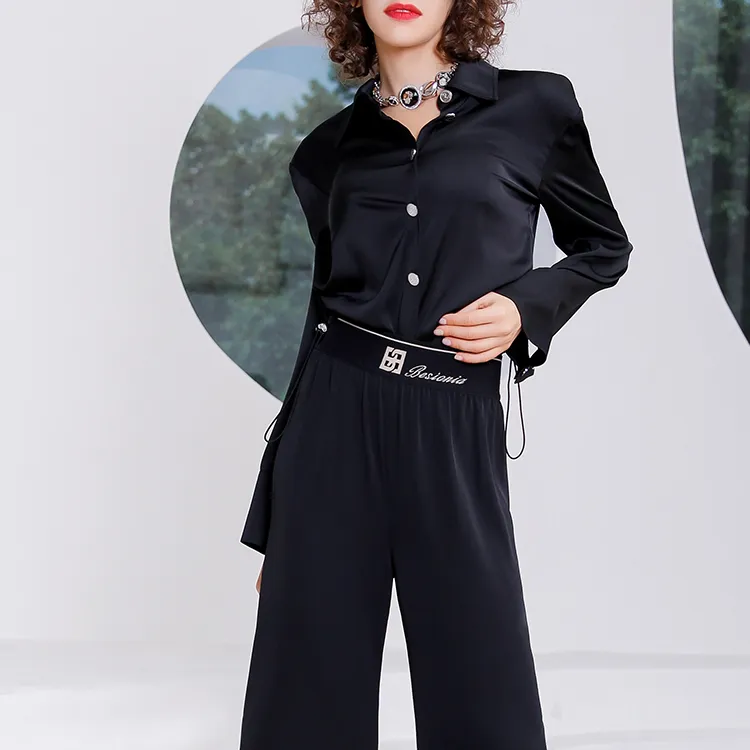 BESIONIA SS23 Casual Pants Women's Black-4