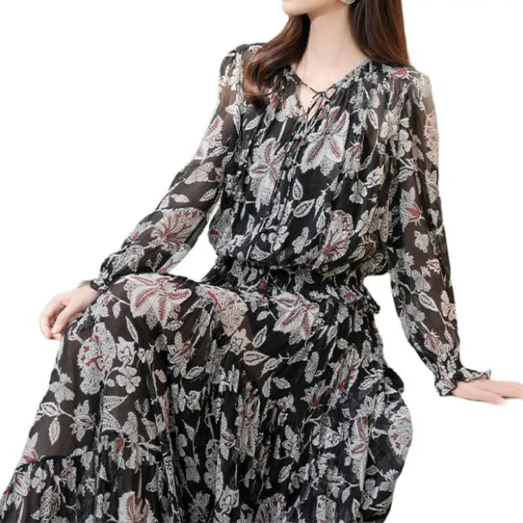 BESIONIA SS25 Shirt Women's Black Pattern-5
