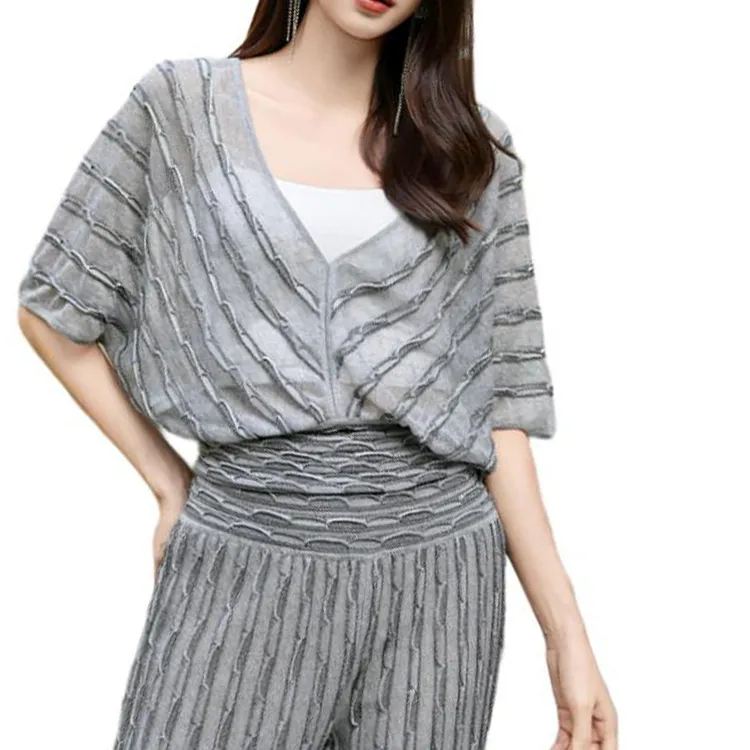 BESIONIA T Shirt Women's Silver Gray-3