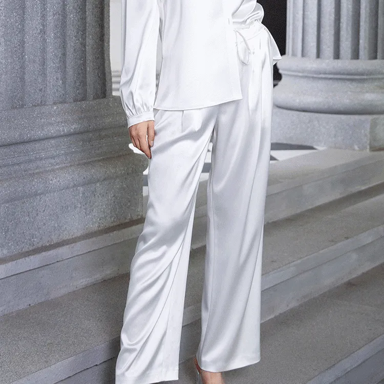 BESIONIA SS23 Casual Pants Women's White-3