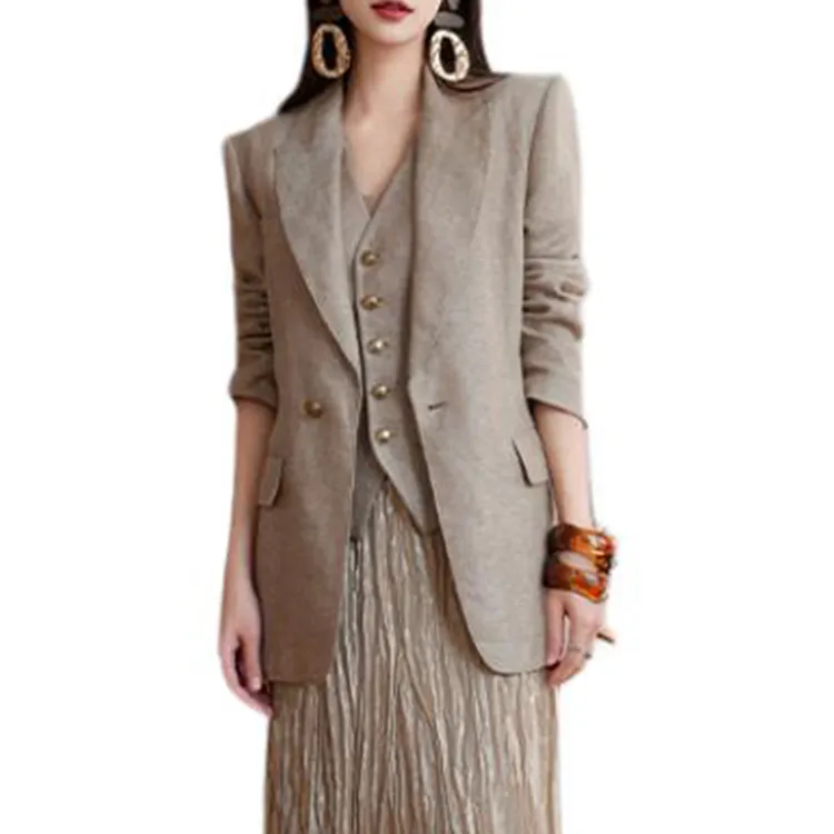 BESIONIA SS25 Vest Women's Khaki-2