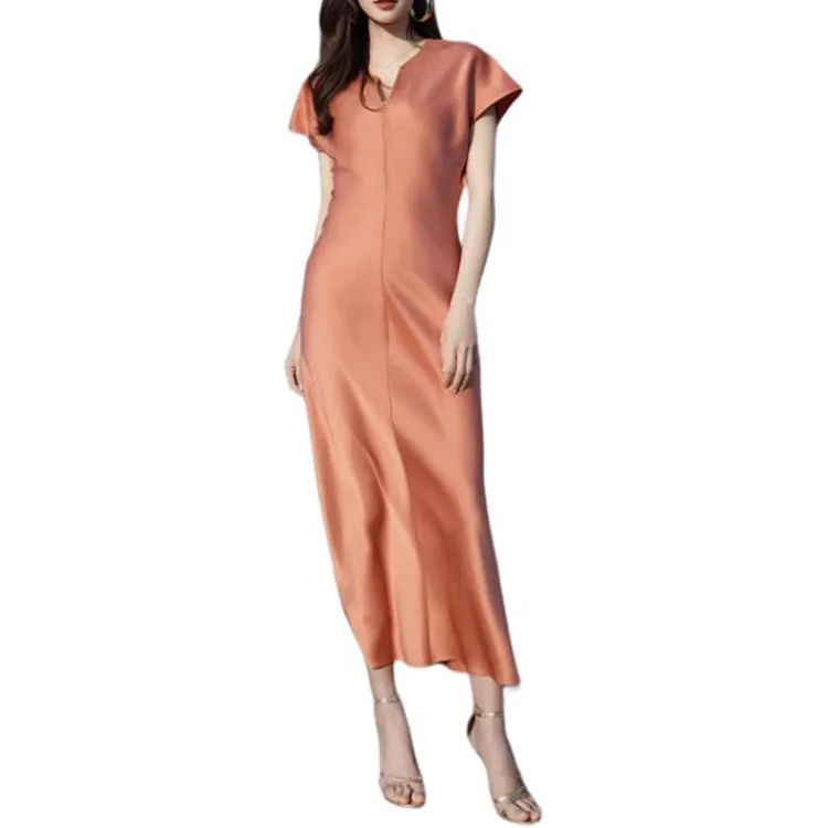 BESIONIA SS25 Short Sleeved Dresses Women's Orange-2