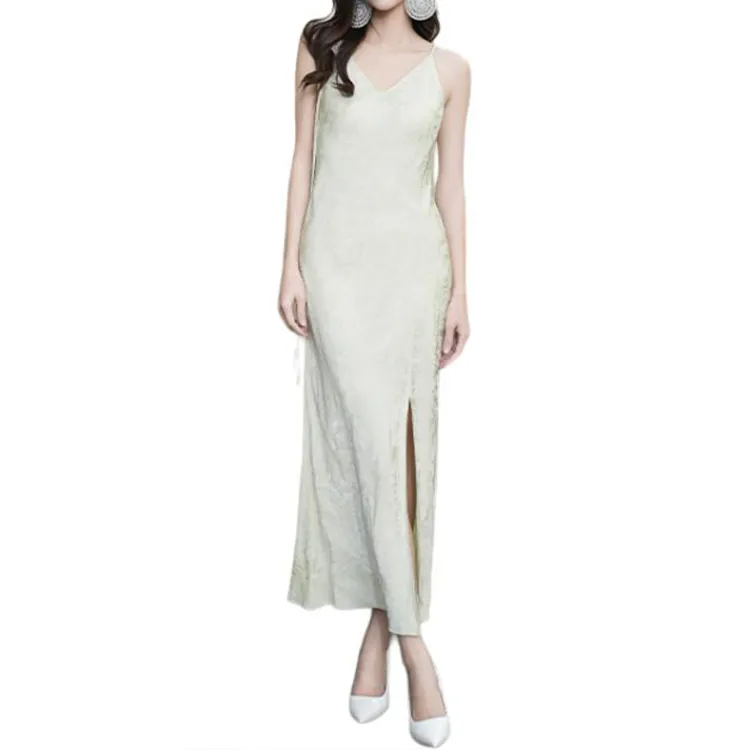 BESIONIA SS25 Slip Dresses Women's Light Green-1