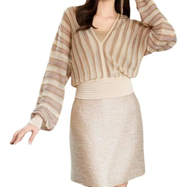 BESIONIA SS25 Crop Top Women's Apricot Blossom Pattern-1