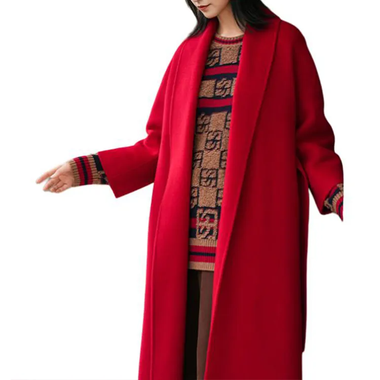 BESIONIA FW24 Coats Women's Red-2