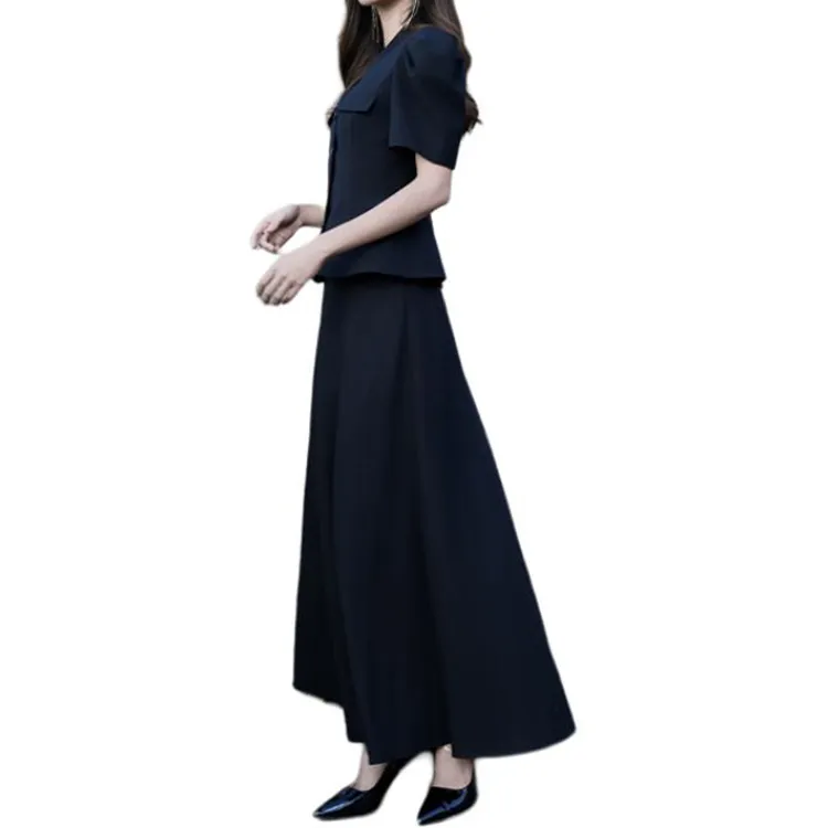 BESIONIA SS25 Casual Long Skirts Women's Black-3
