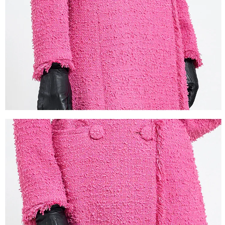 BESIONIA FW23 Coats Women's Pink-4