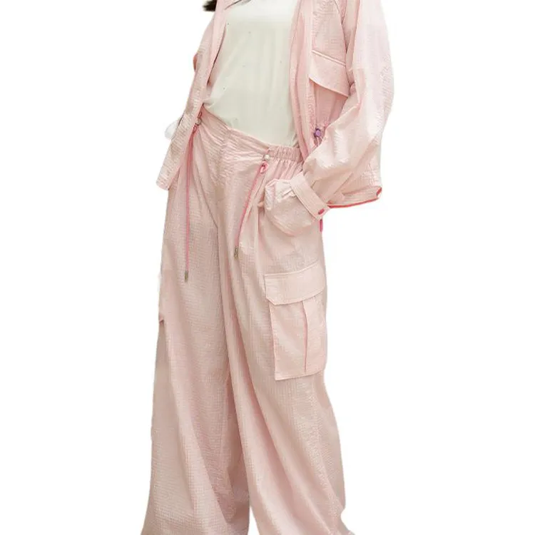 BESIONIA SS25 Casual Pants Women's Pink-1