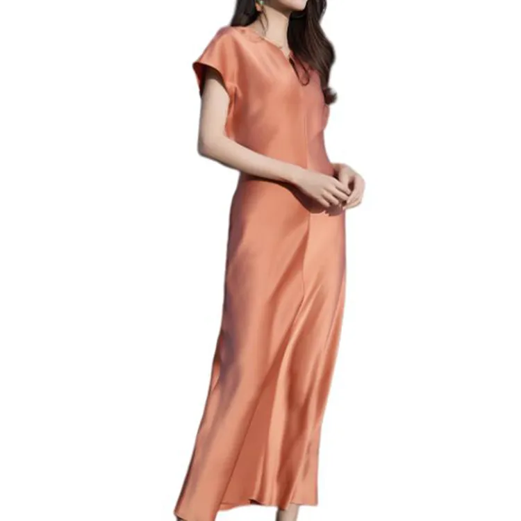 BESIONIA SS25 Short Sleeved Dresses Women's Orange-3