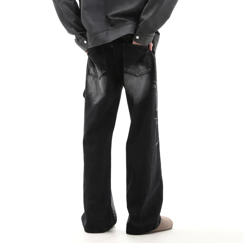 CUWU Jeans Unisex Black Gray Color-5
