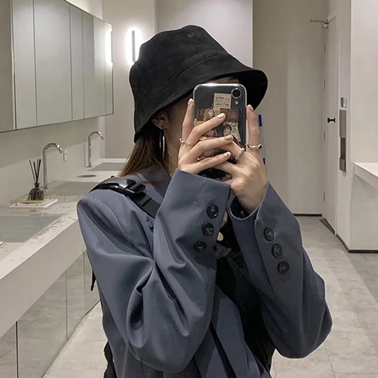 Yalu Polyester Bucket Hats Unisex-1