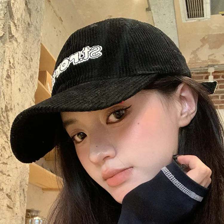 Yalu Corduroy Baseball Caps Unisex-1