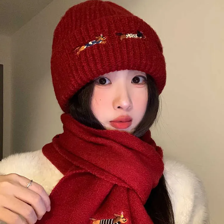 Yalu Polyester Beanies Unisex Gift Box Set-6