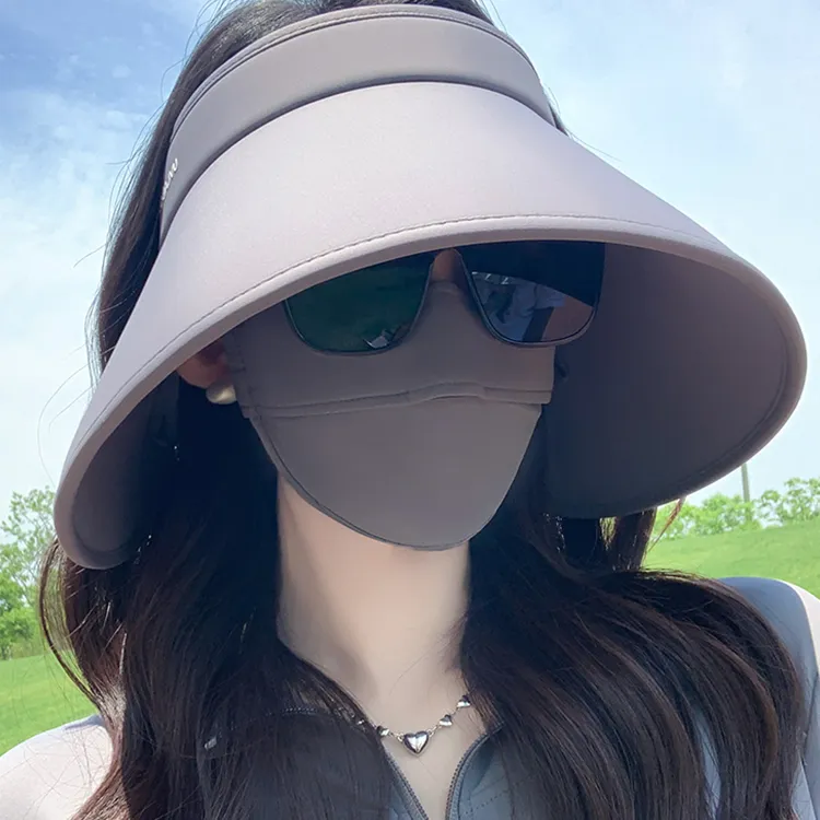 Yalu Elastane Sun Protection Hats Women's-11