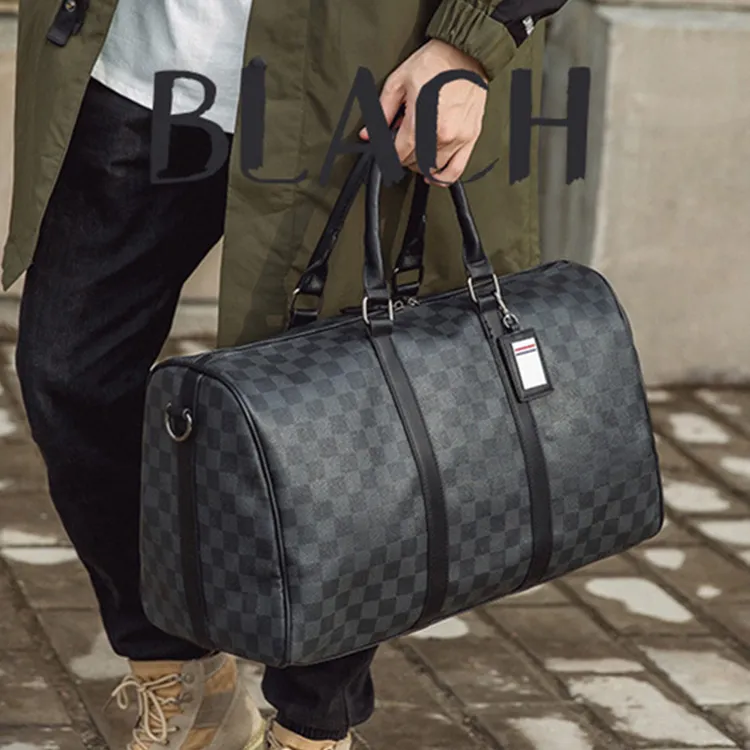 Yalu PVC Travel Bag Men's Black-2