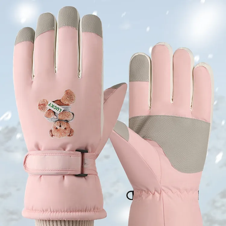 Yalu Polyester Knit Gloves Unisex-3