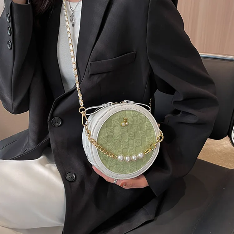 Yalu PU One Shoulder Handbag, Crossbody Bag Women's Black/White/Green/Khaki/Pink-10