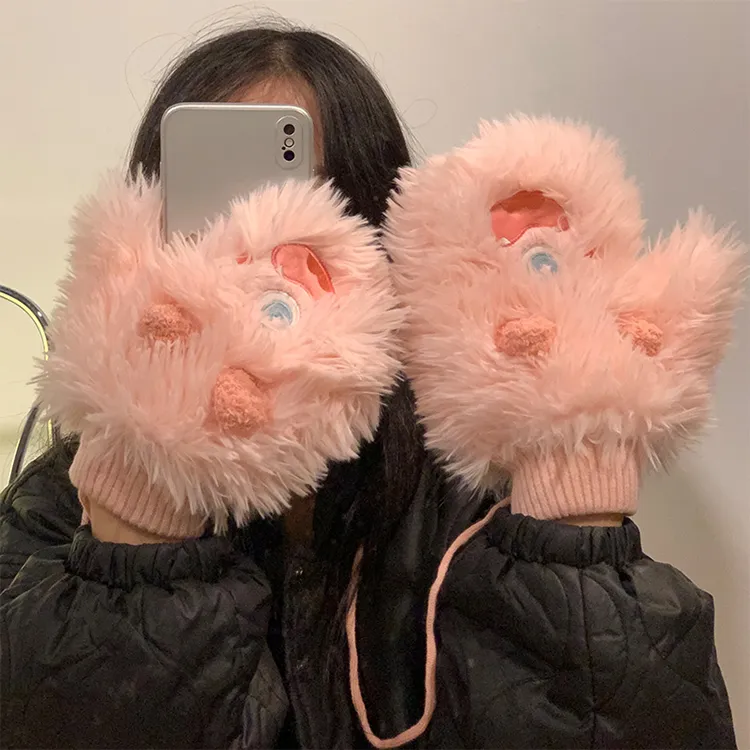 Yalu Polyester Knit Gloves Unisex Gift Box Set-1