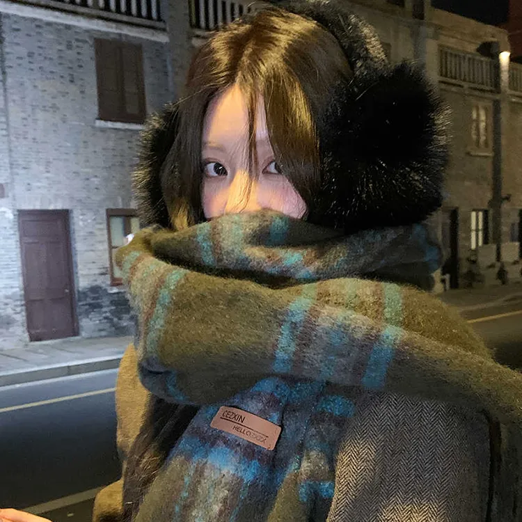 Yalu Polyester Knit Scarves Unisex Gift Box Set-5