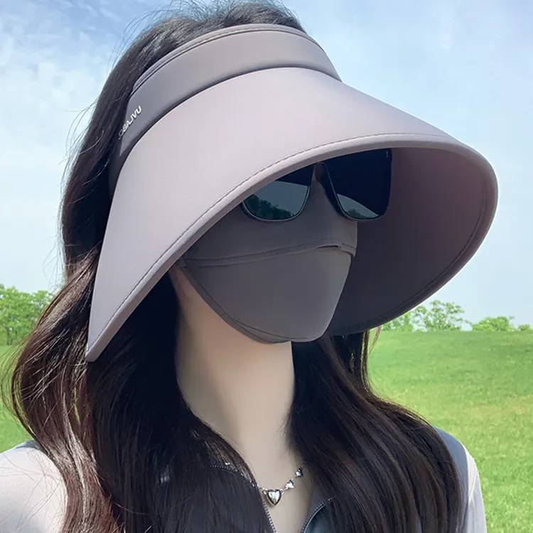 Yalu Elastane Sun Protection Hats Women's-9