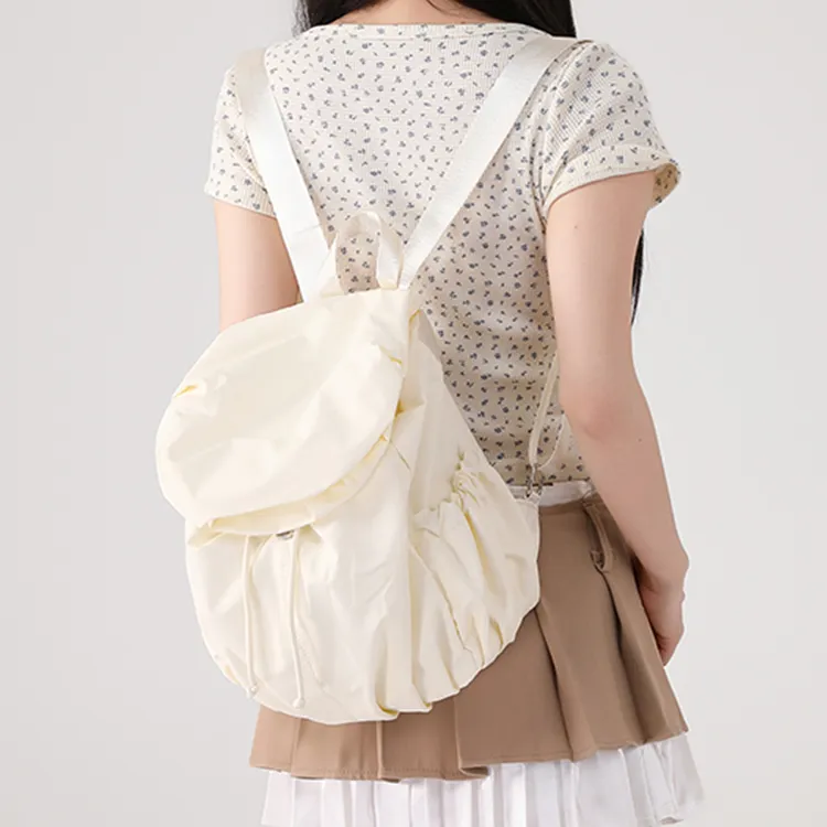 Yalu Nylon Backpack Women's Light Yellow/Blue-2