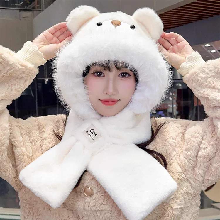 Yalu Polyester Hoods & Plush Hats Unisex-1
