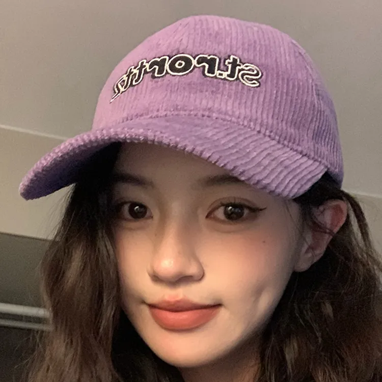 Yalu Corduroy Baseball Caps Unisex-7